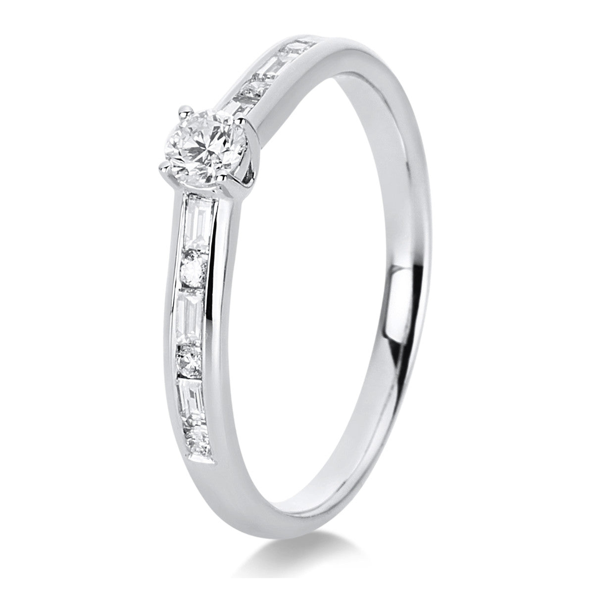 Solitaire mit Besatz Ring - 1C520