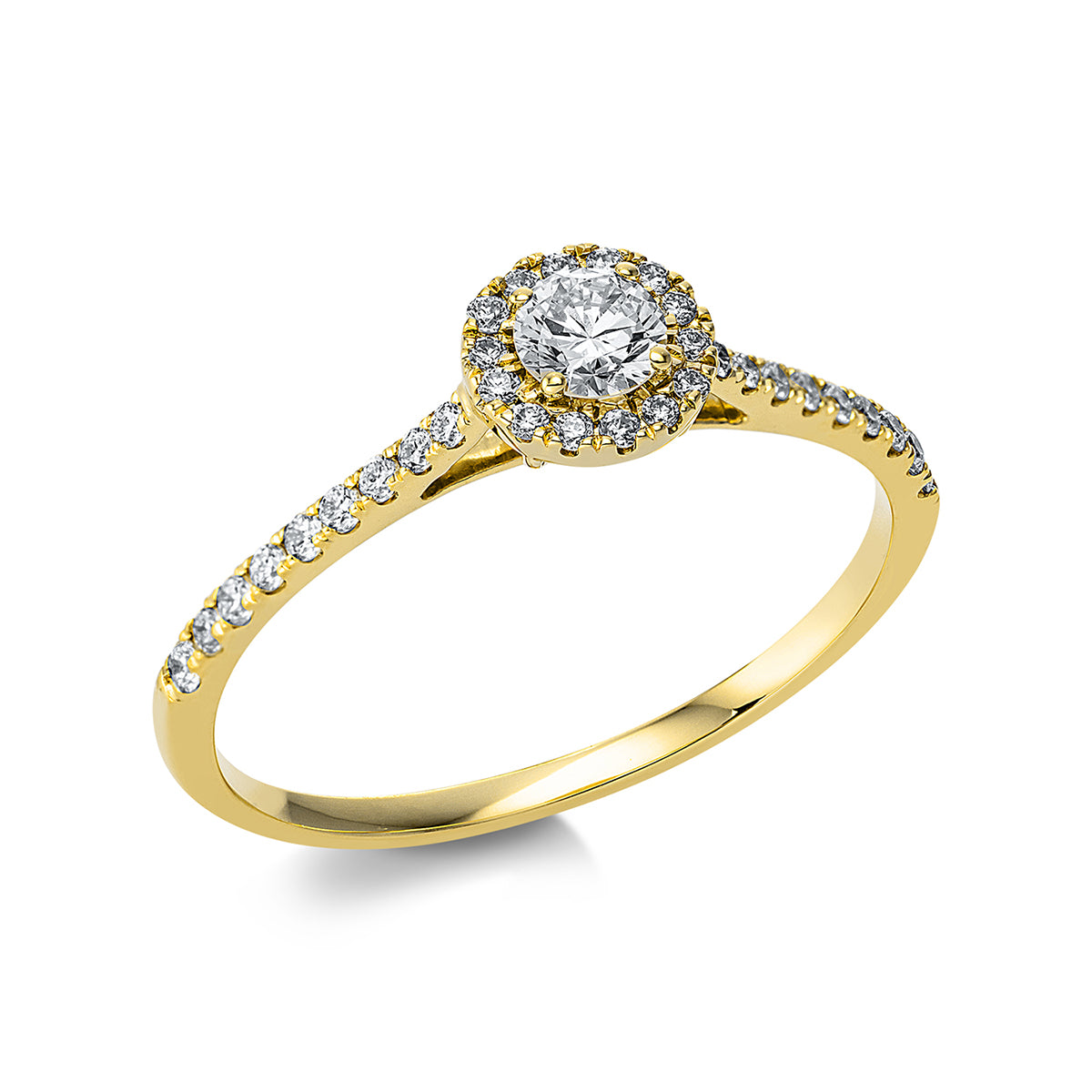 Solitaire mit Besatz Ring - 1CC85