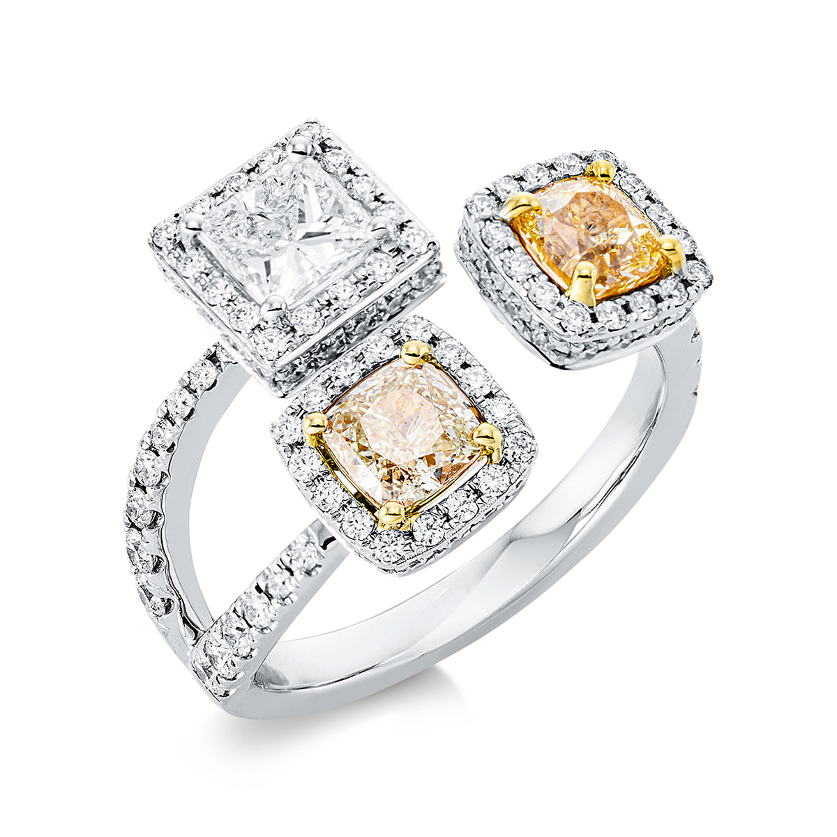 Farbiger Diamant Ring - 1CK59