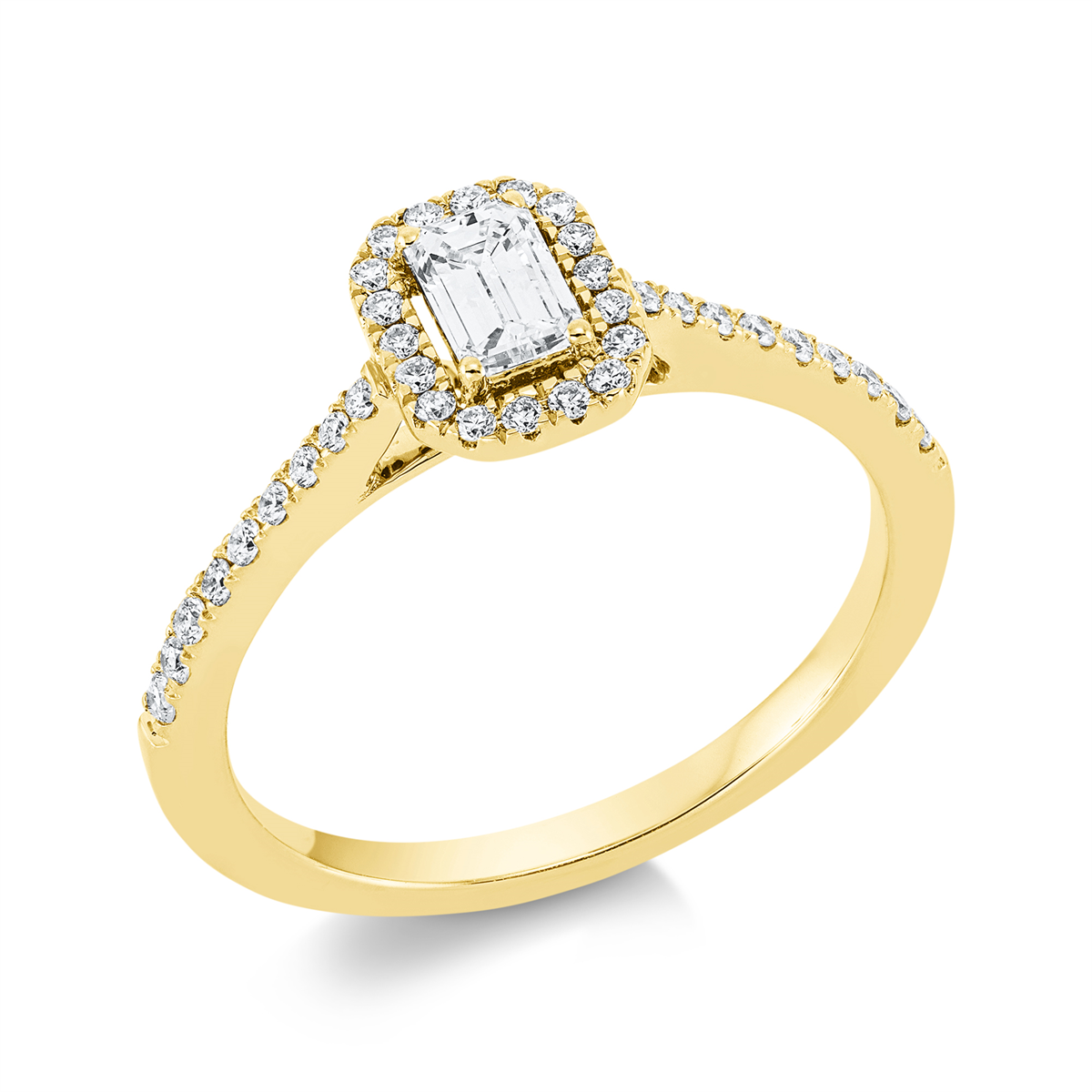 Solitaire mit Besatz Ring - 1GG87