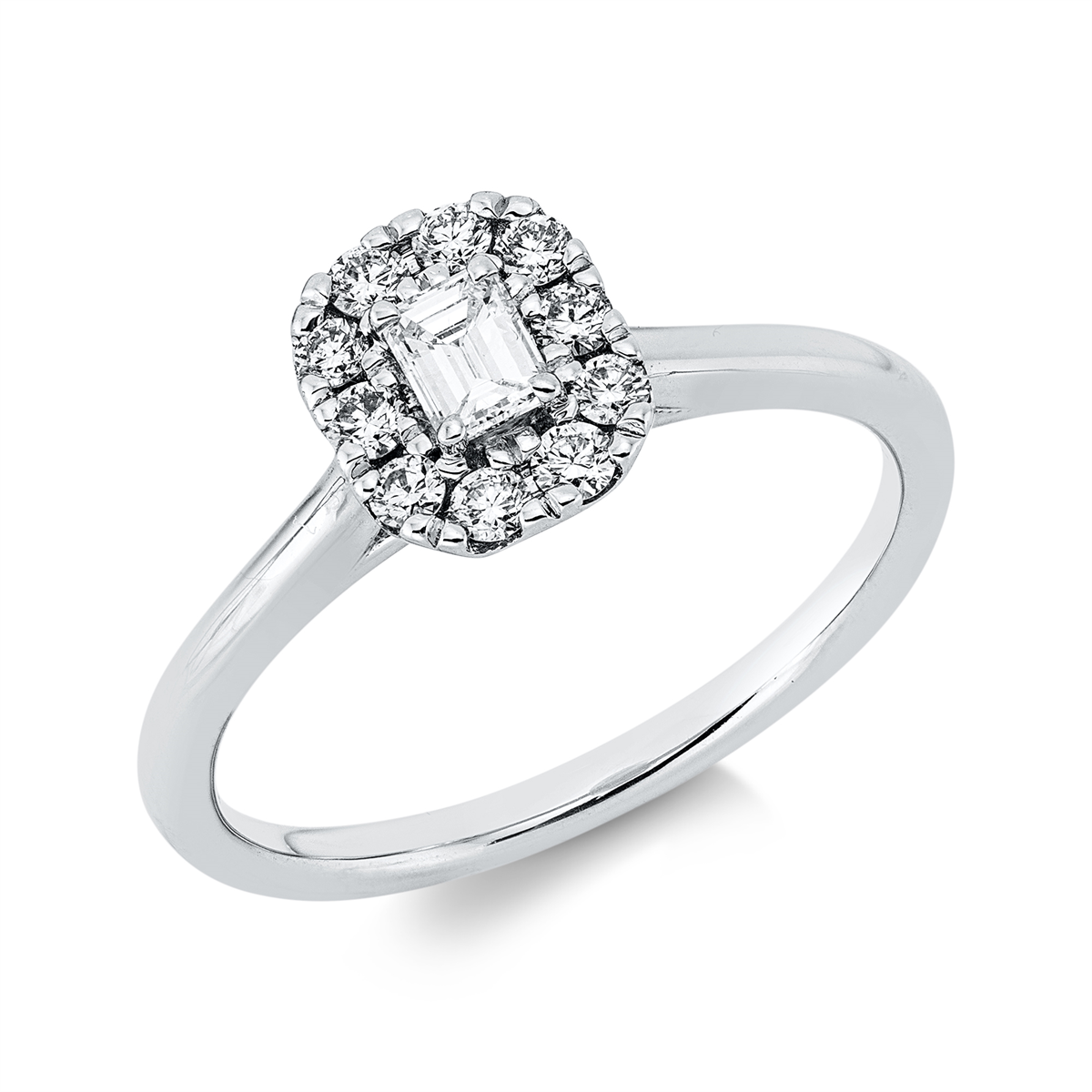 Solitaire mit Besatz Ring - 1HP31
