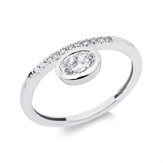 Solitaire mit Besatz Ring - 1JL17