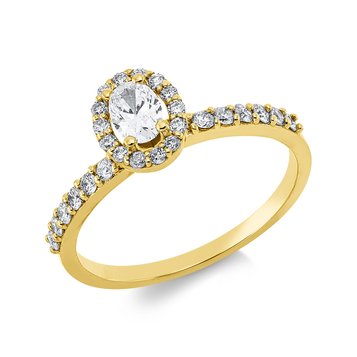 Solitaire mit Besatz Ring - 1JT75