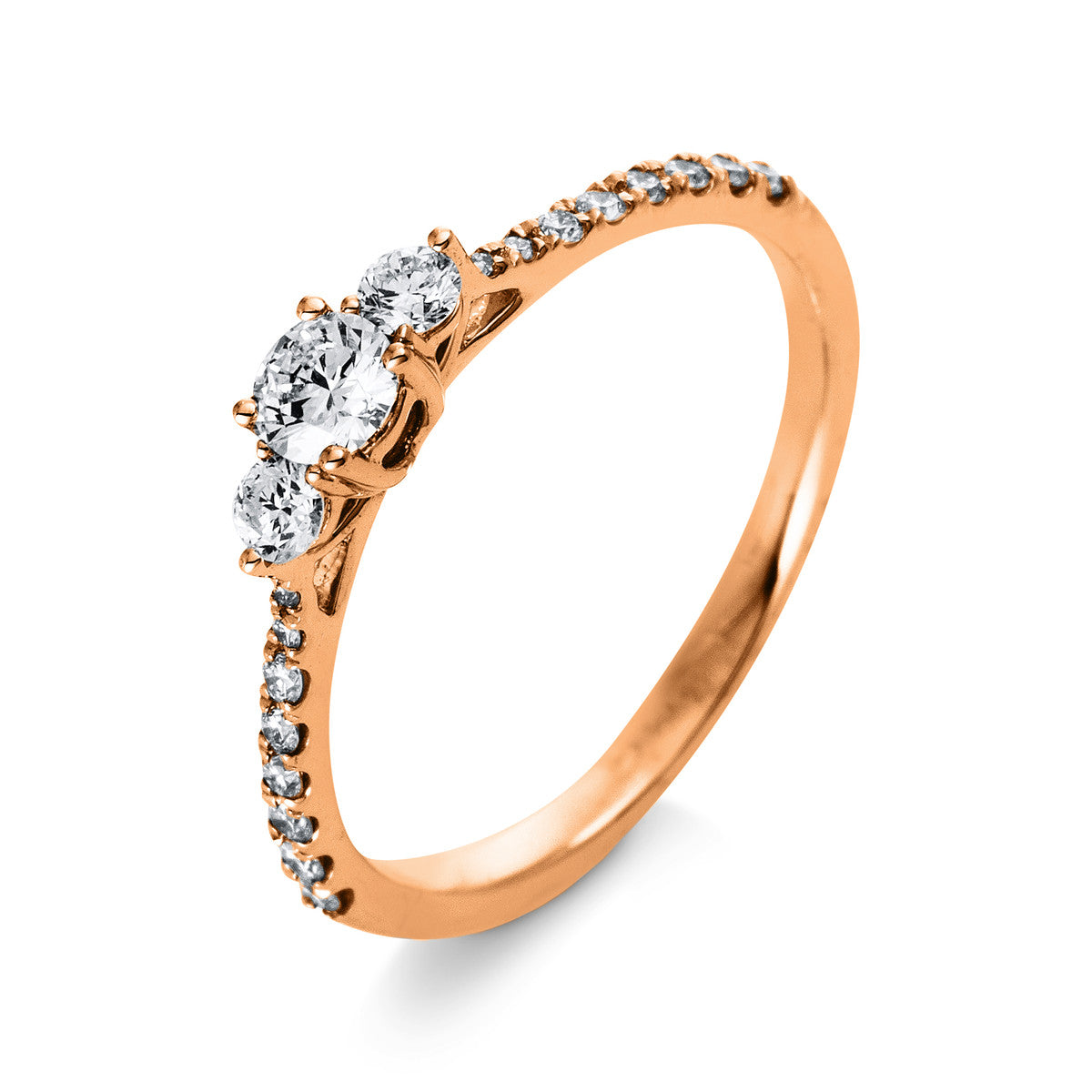 Solitaire mit Besatz Ring - 1K361