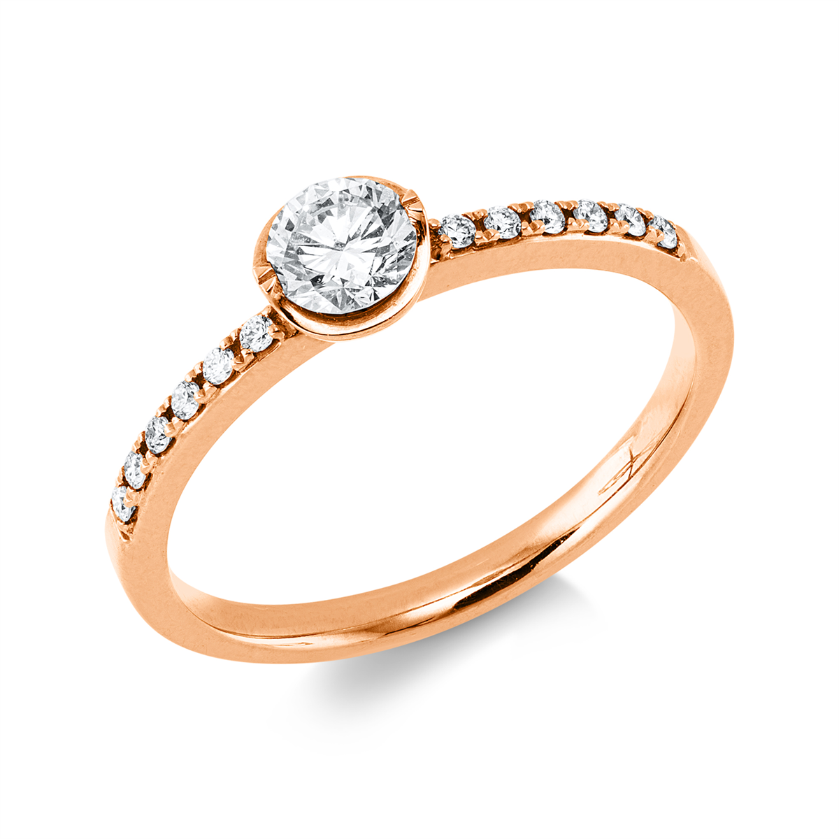 Solitaire mit Besatz Ring - 1KN26