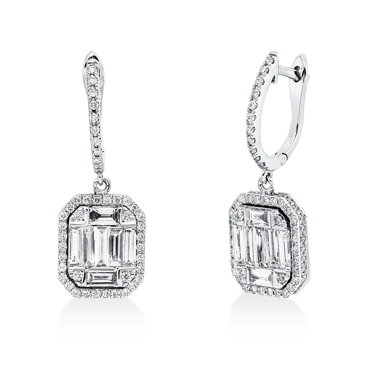 Baguette Illusion Ohrschmuck - 2V480