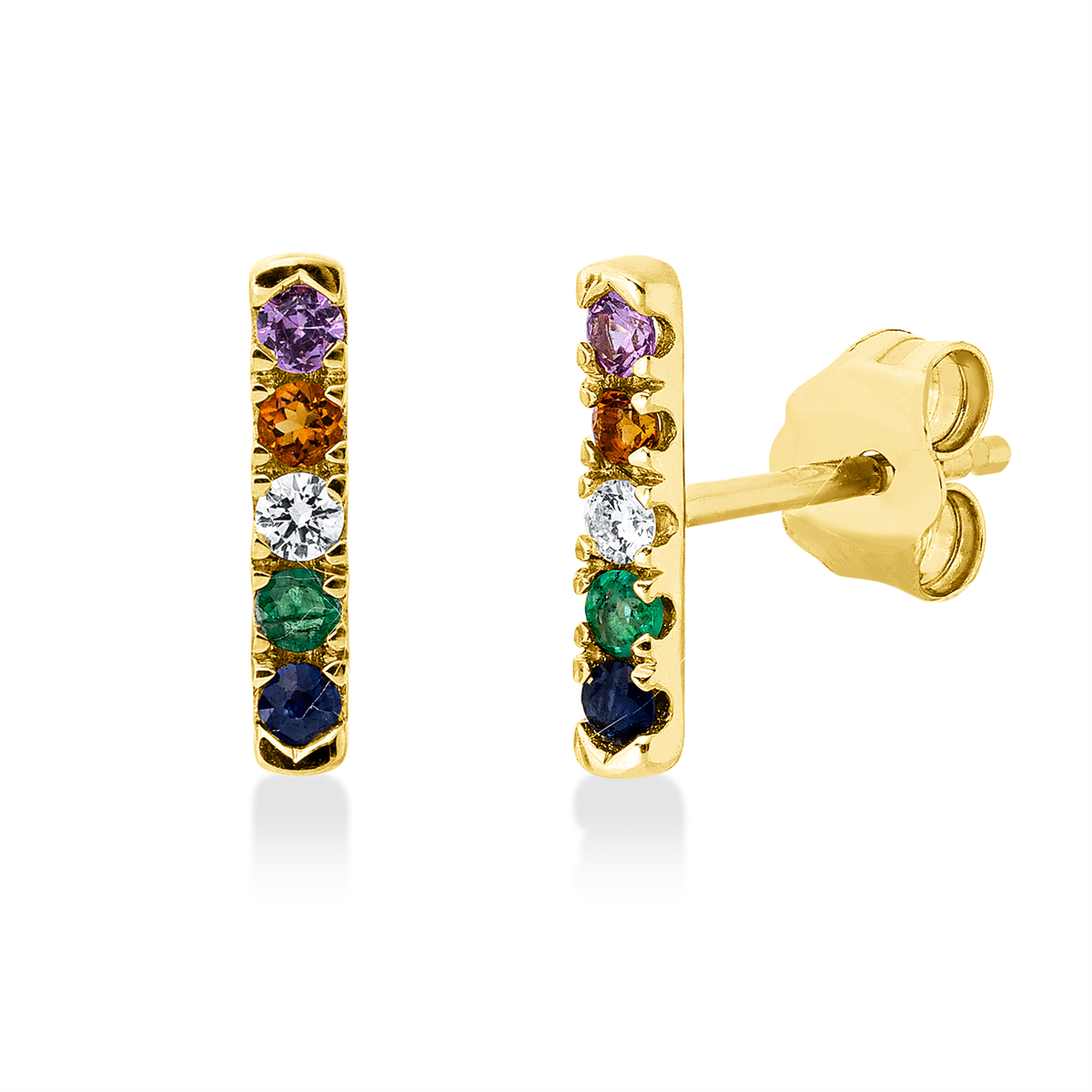 Rainbow & Multicolor Ohrstecker - 2X383