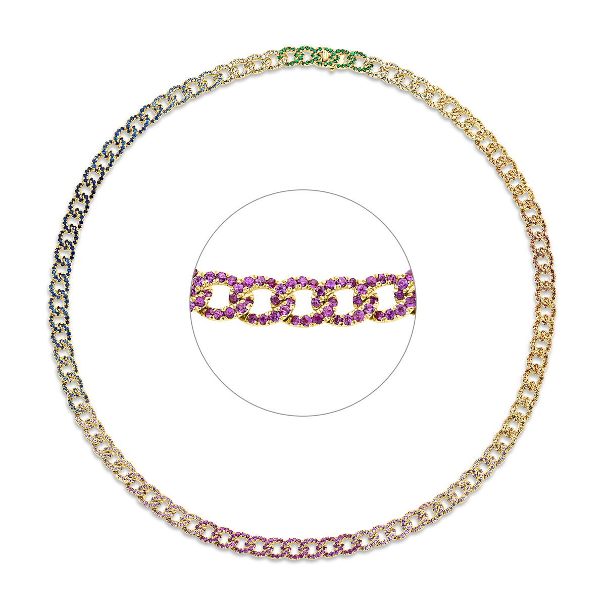 Rainbow & Multicolor Collier - 4M762