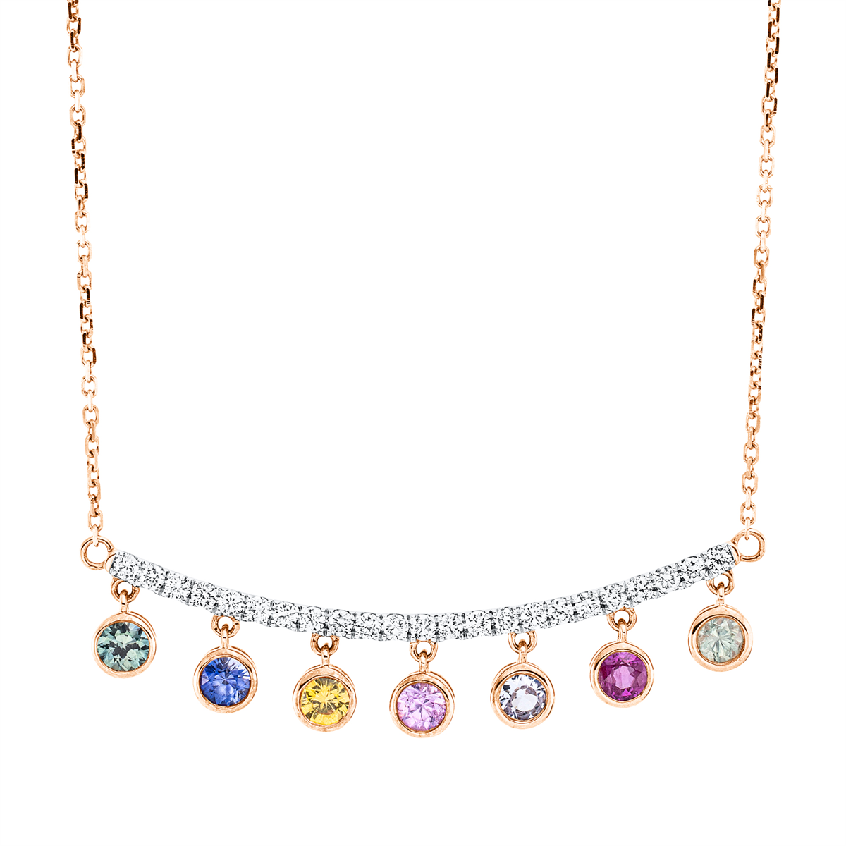 Rainbow & Multicolor Collier - 4M914
