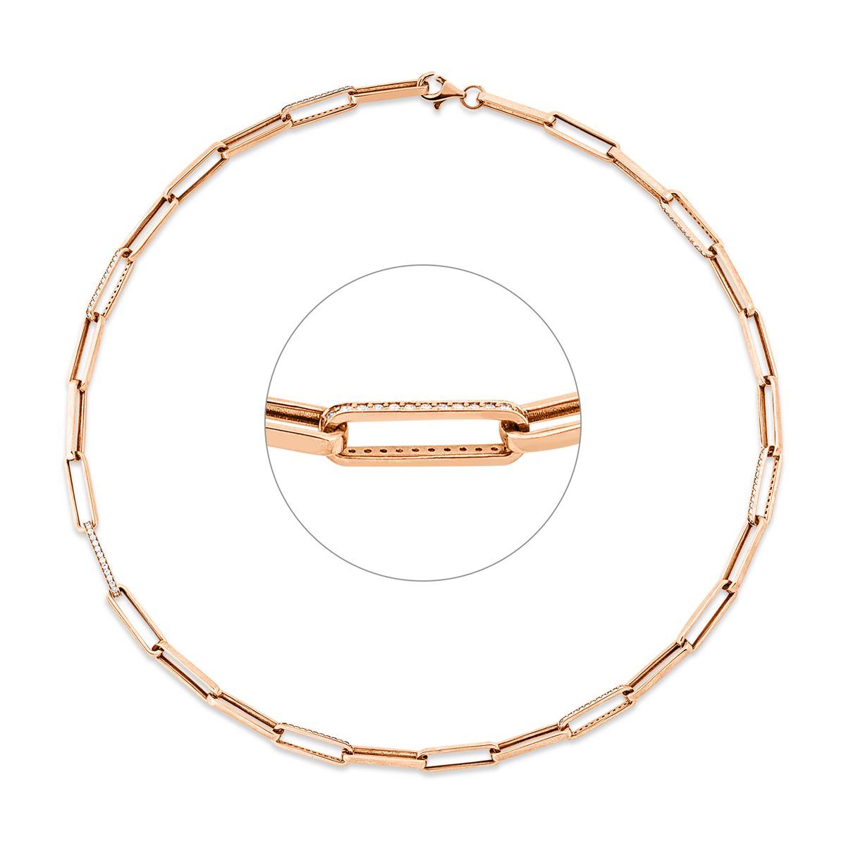 Mehrfachsteinbesatz Collier - 4P298