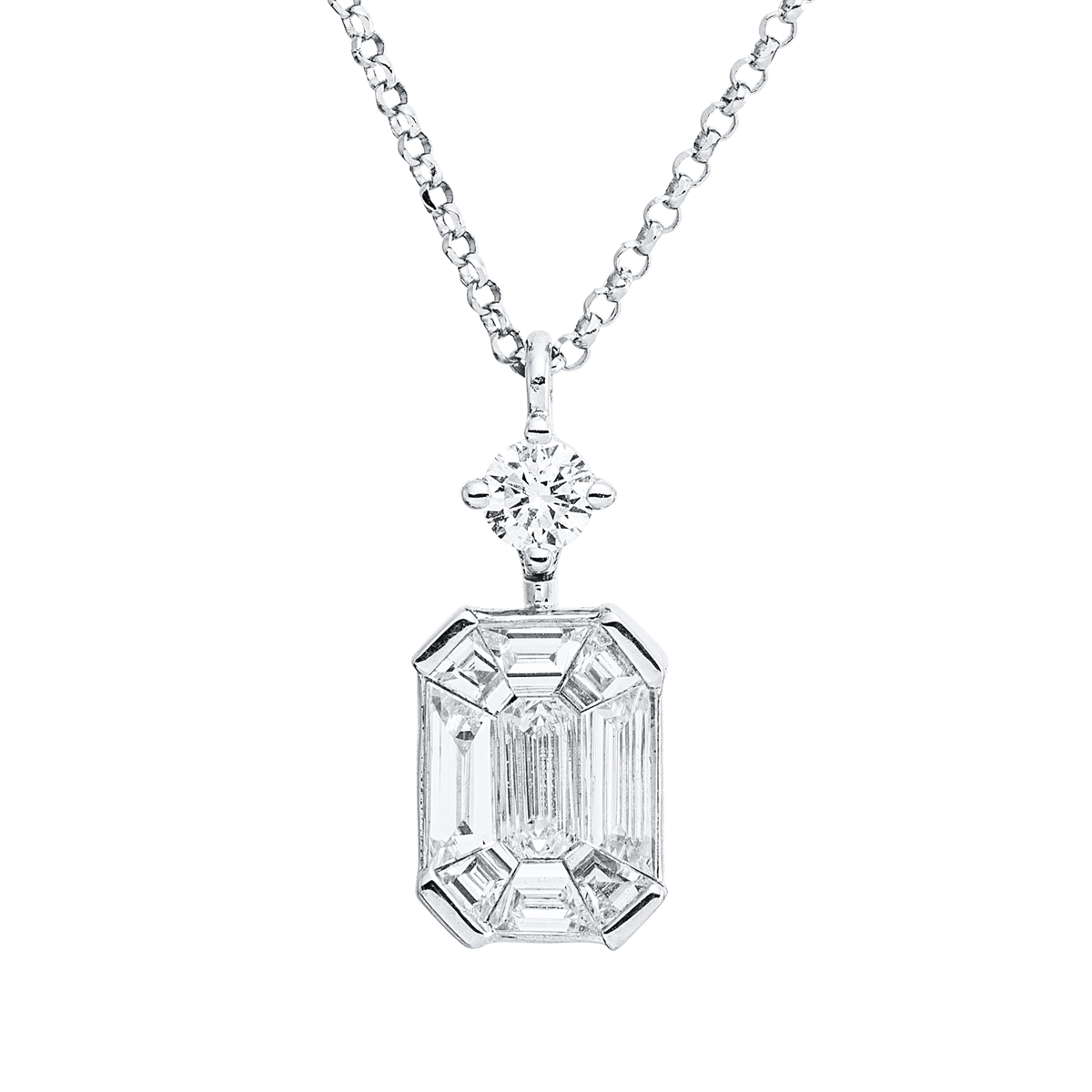 Baguette Illusion Collier - 4R668