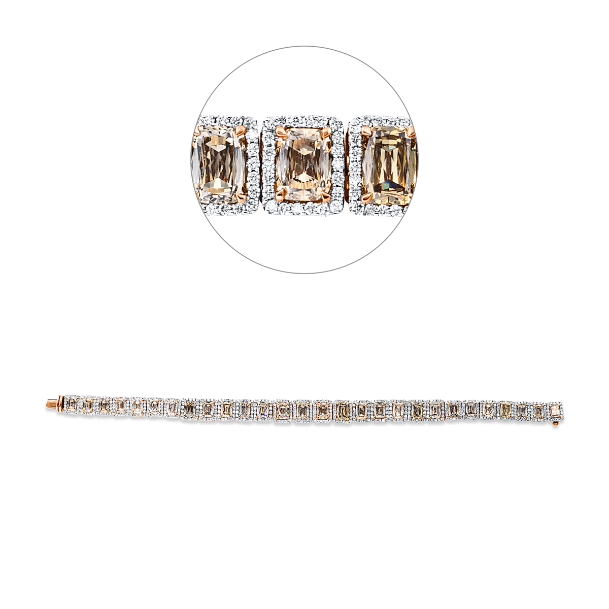 Farbiger Diamant Armband - 5B506