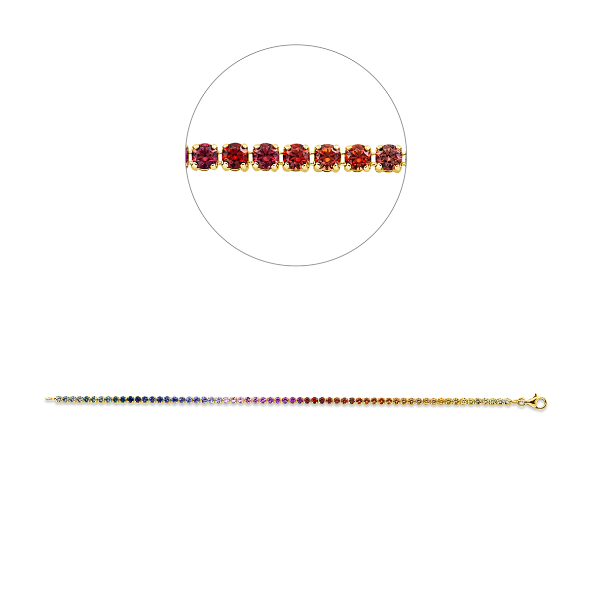 Rainbow & Multicolor Armband - 5G974