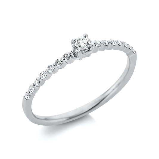 Solitaire mit Besatz Ring - 1BF31
