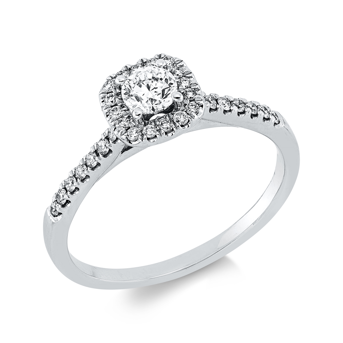 Solitaire mit Besatz Ring - 1EC76