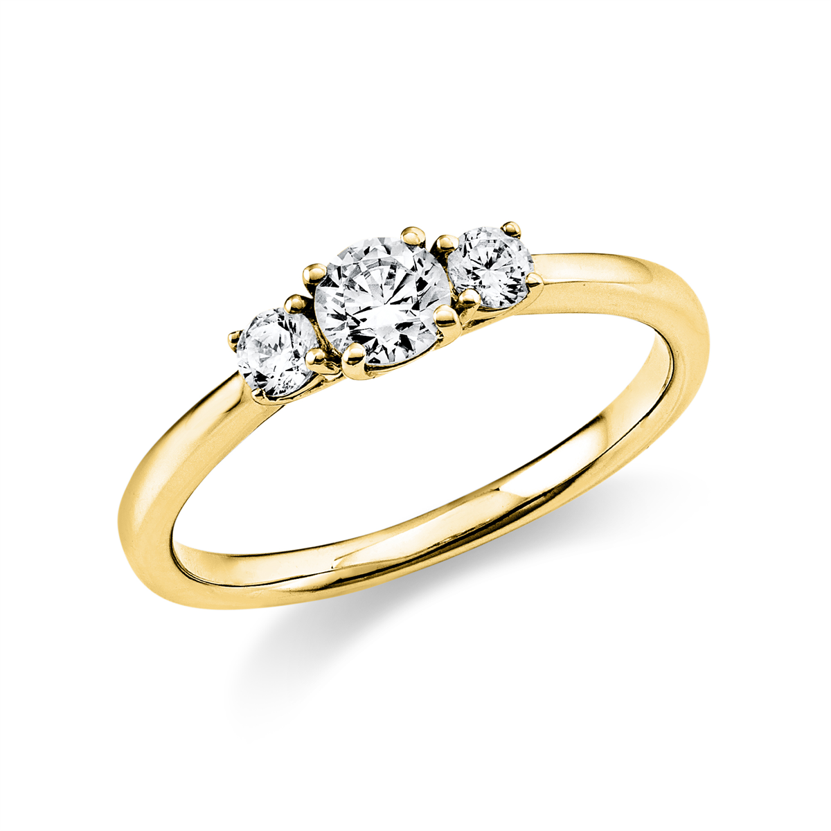 Solitaire mit Besatz Ring - 1EX92