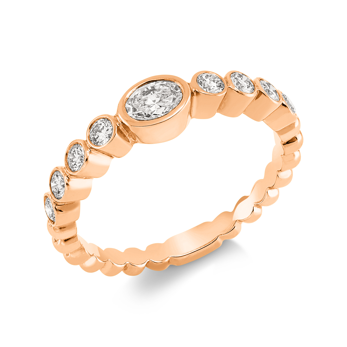 Solitaire mit Besatz Ring - 1GH77