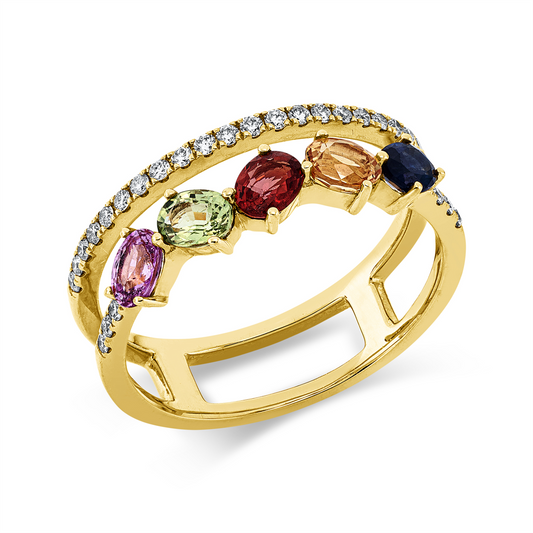Rainbow & Multicolor Ring - 1HE38