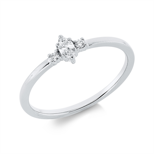 Solitaire mit Besatz Ring - 1HN01