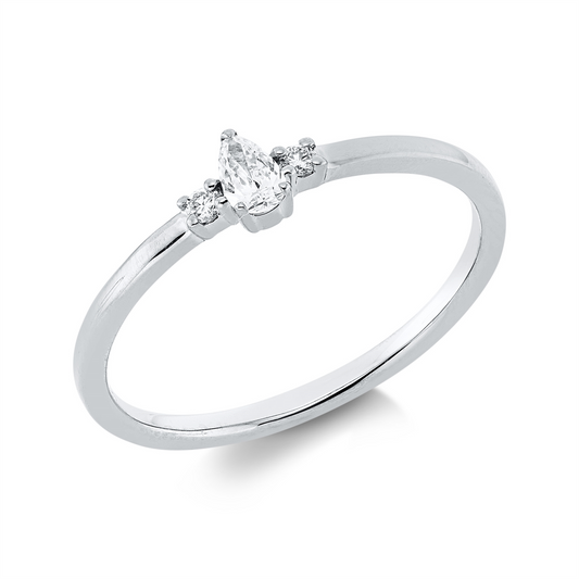 Solitaire mit Besatz Ring - 1HN02