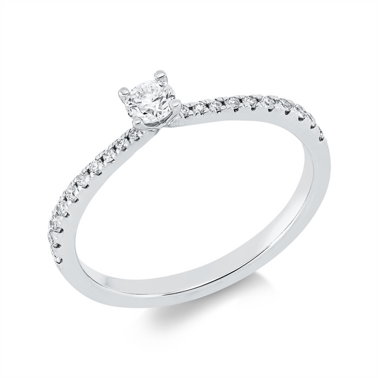 Solitaire mit Besatz Ring - 1HO45