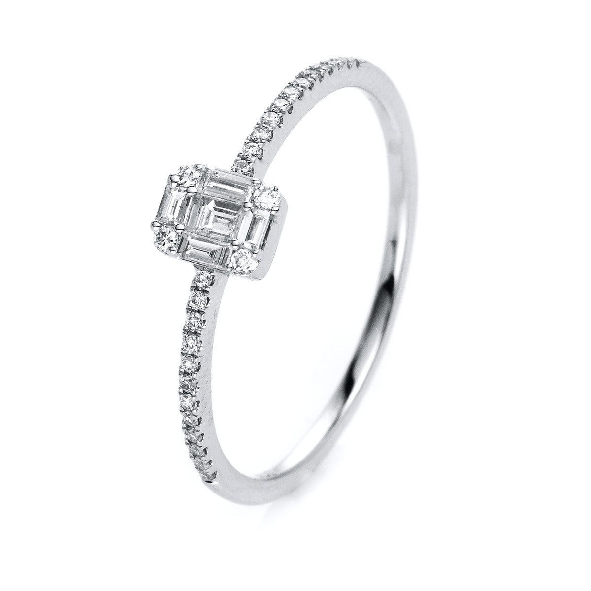 Baguette Illusion Ring - 1I978