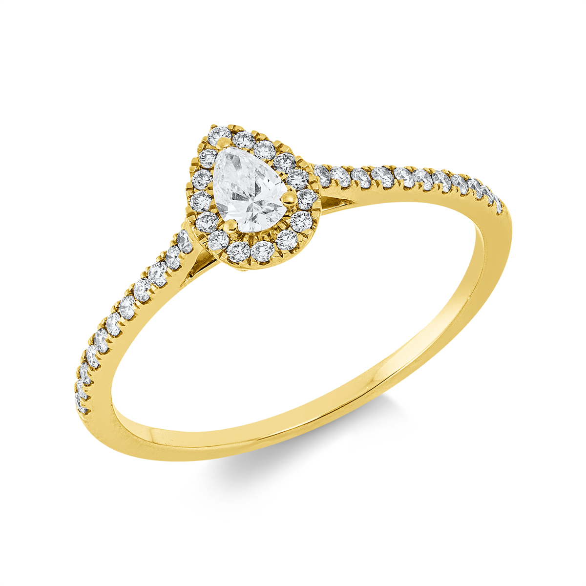 Solitaire mit Besatz Ring - 1IE28