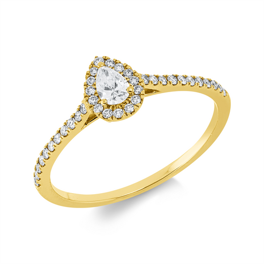 Solitaire mit Besatz Ring - 1IE28