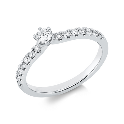 Solitaire mit Besatz Ring - 1IQ81