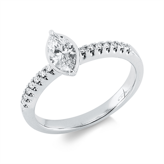 Solitaire mit Besatz Ring - 1JF71