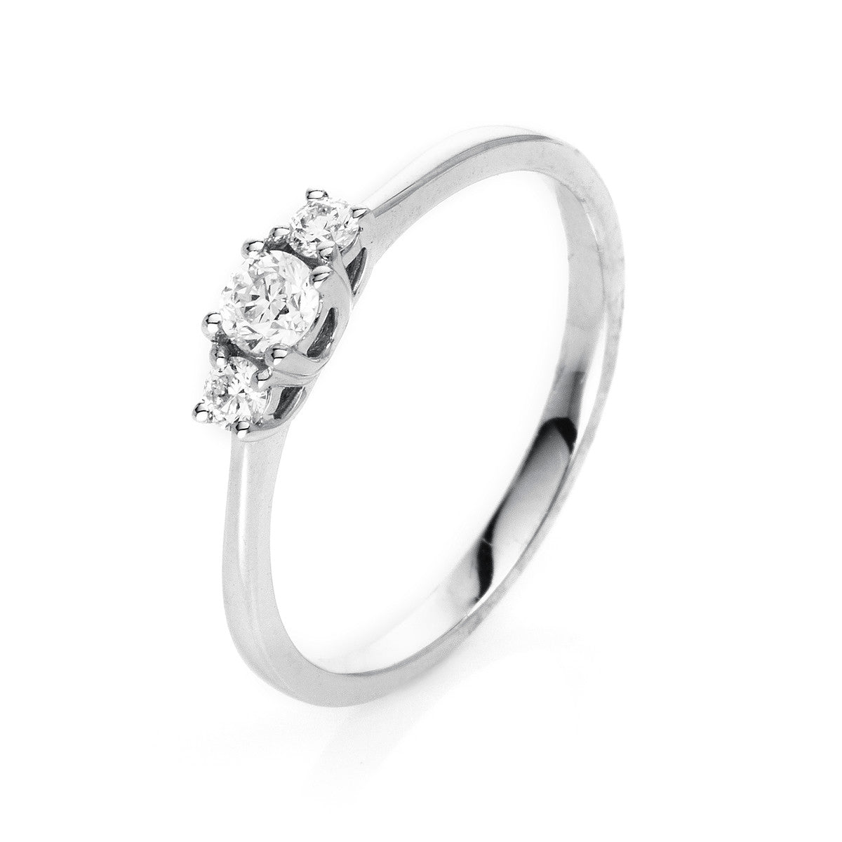Solitaire mit Besatz Ring - 1K359