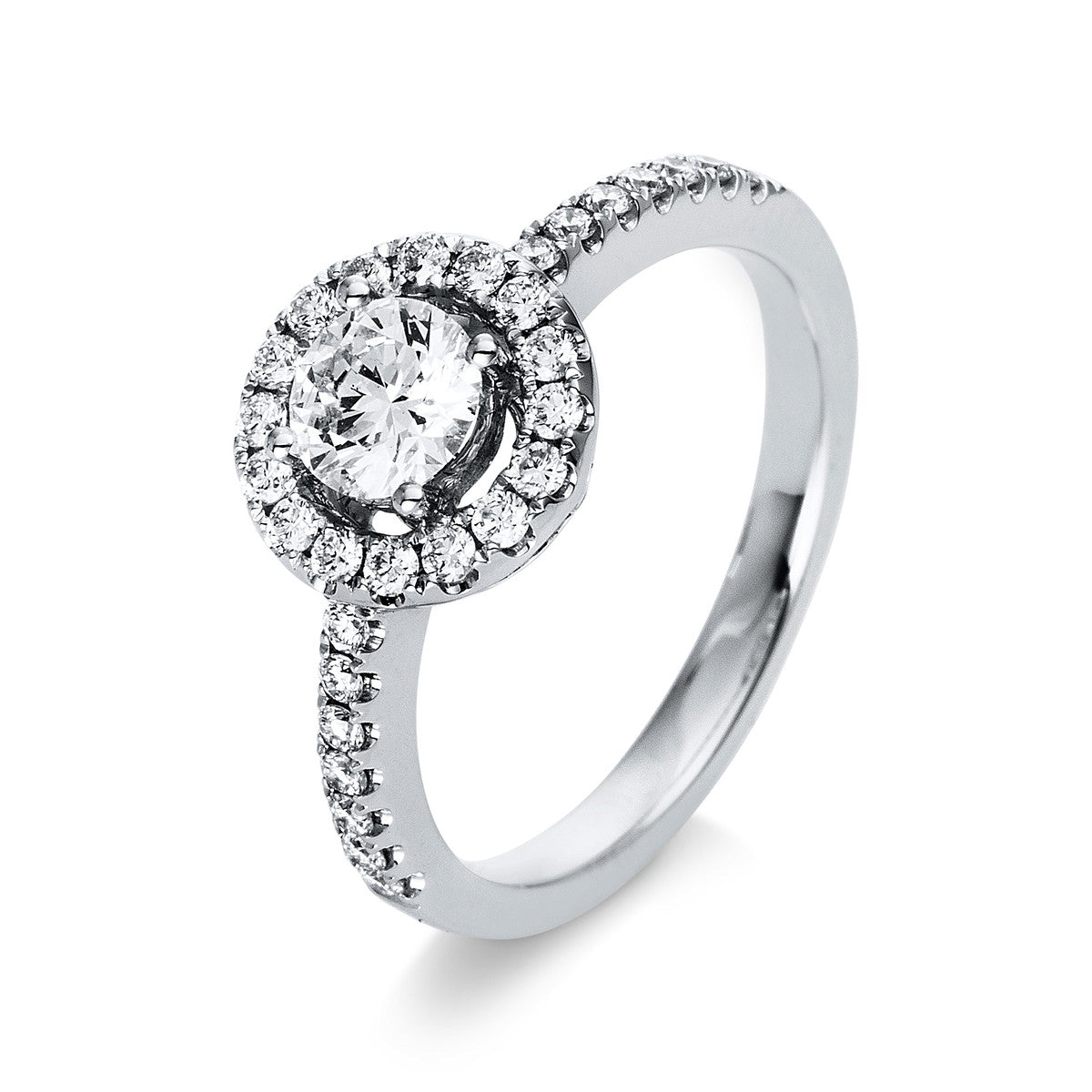Solitaire mit Besatz Ring - 1R666