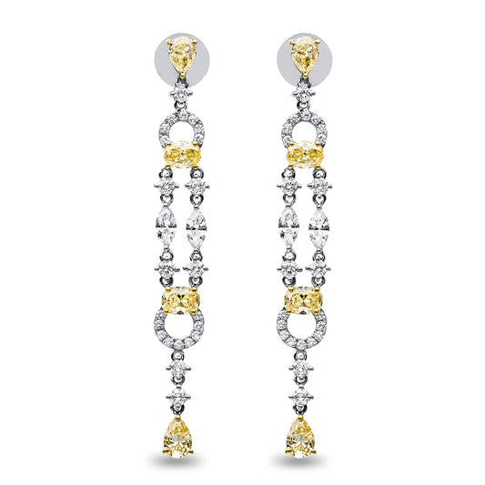 Farbiger Diamant Ohrschmuck - 2C604