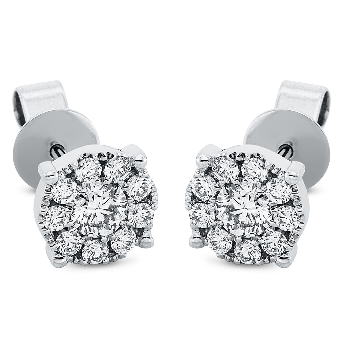 Solitaire mit Besatz Ohrstecker - 2O845