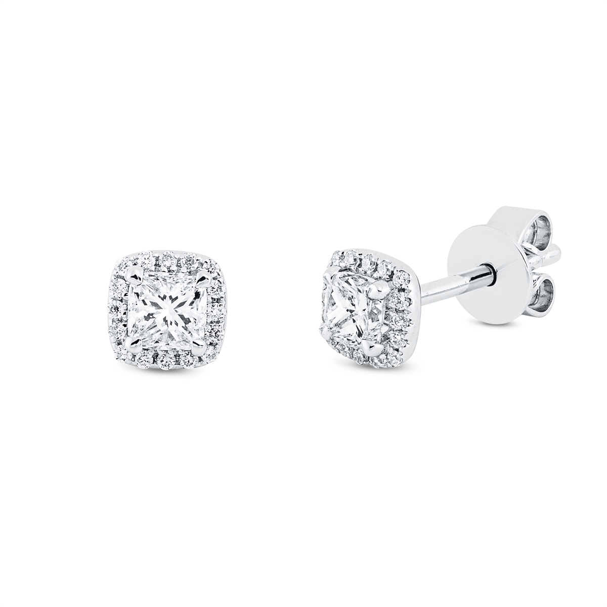 Solitaire mit Besatz Ohrstecker - 2R616