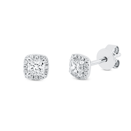 Solitaire mit Besatz Ohrstecker - 2R616