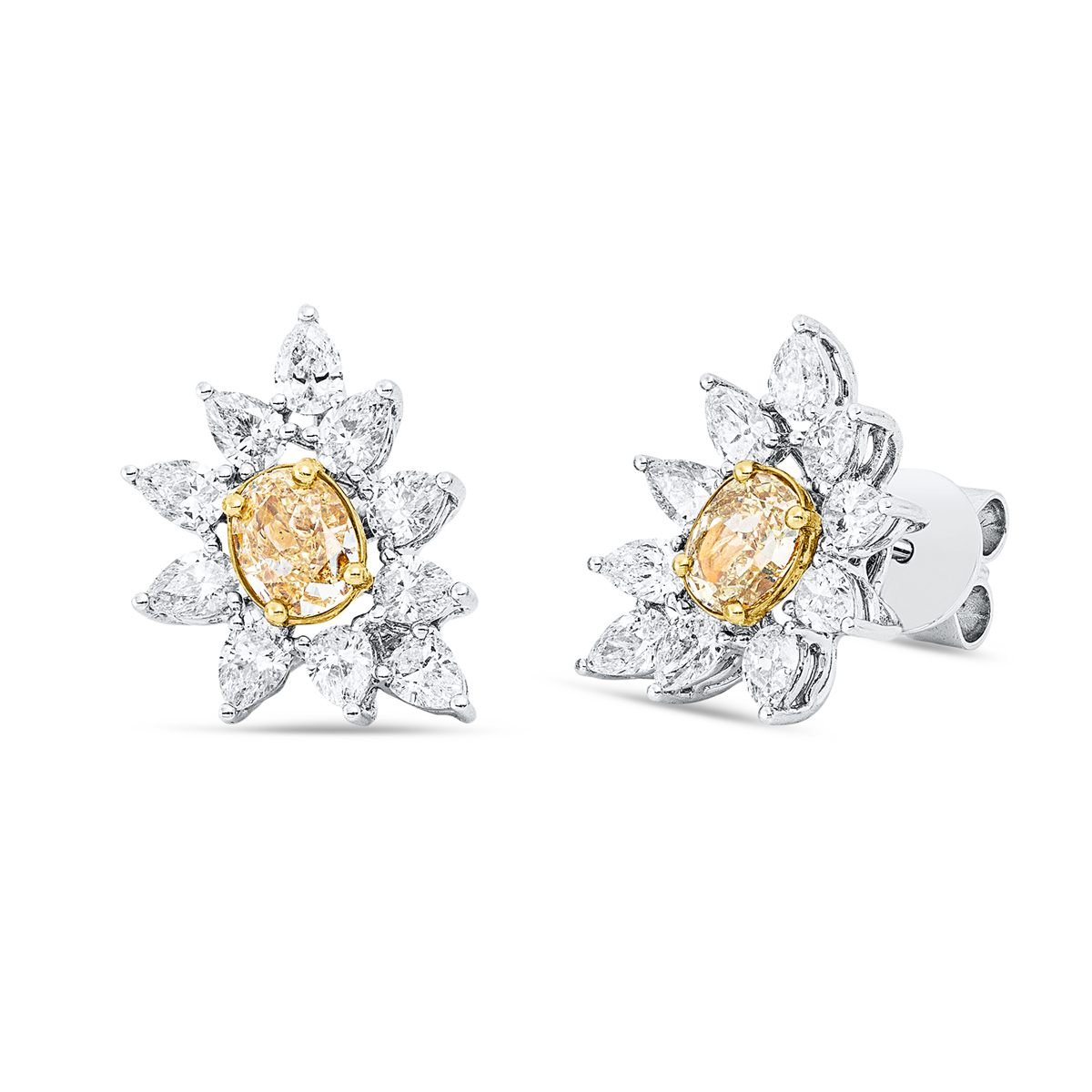 Farbiger Diamant Ohrschmuck - 2V592