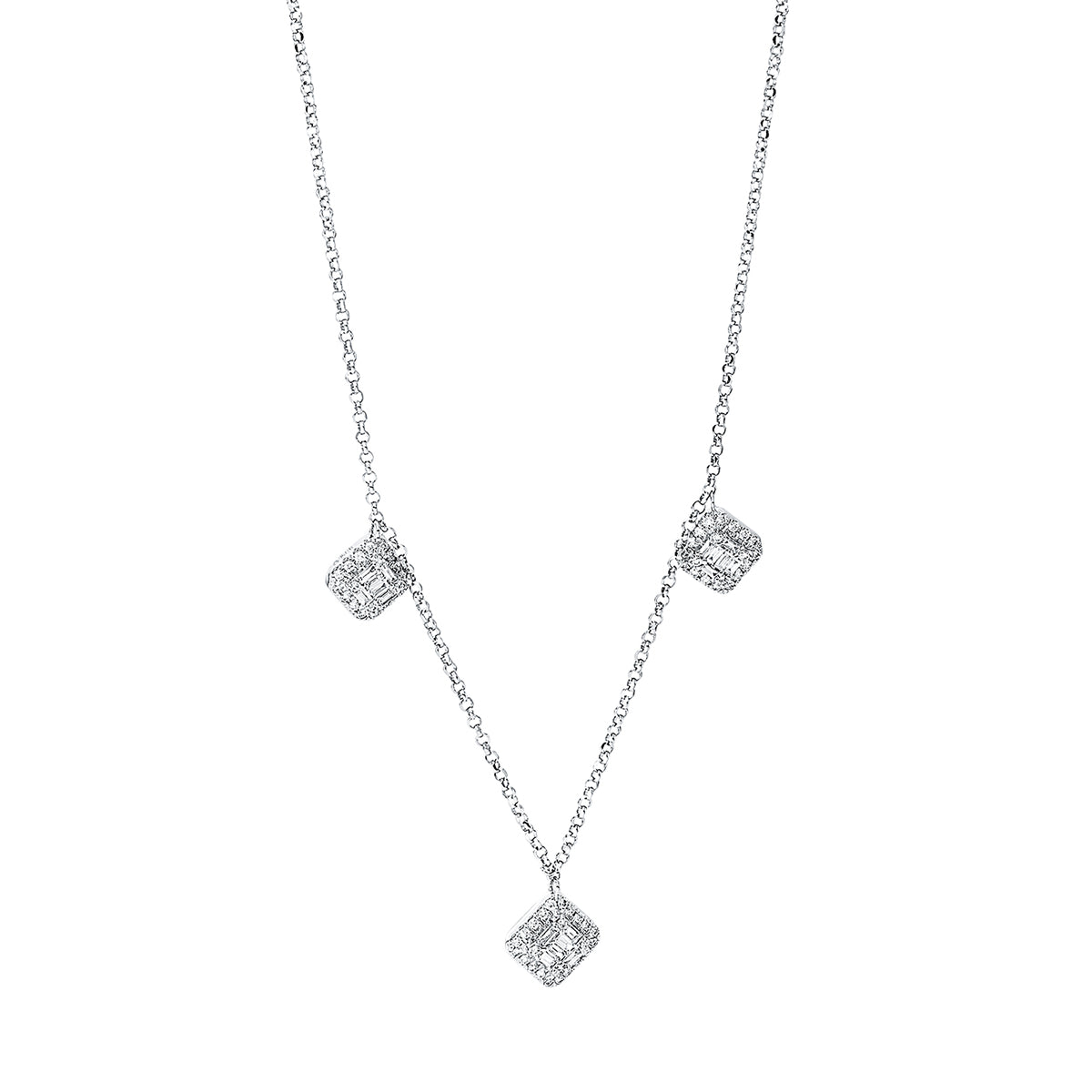 Mehrfachsteinbesatz Collier - 4J709
