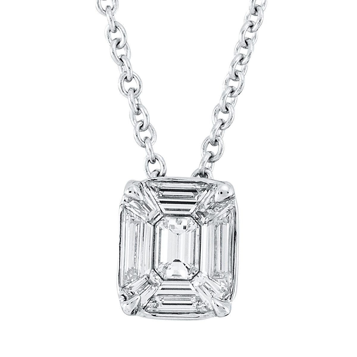 Baguette Illusion Collier - 4L052