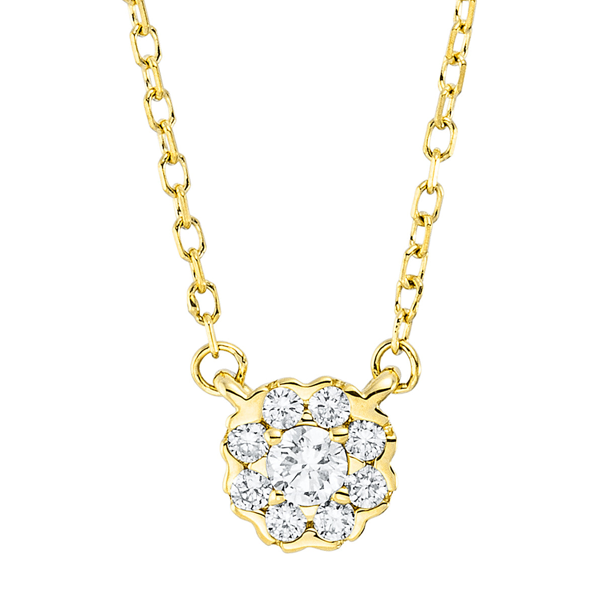 Solitaire mit Besatz Collier - 4L625