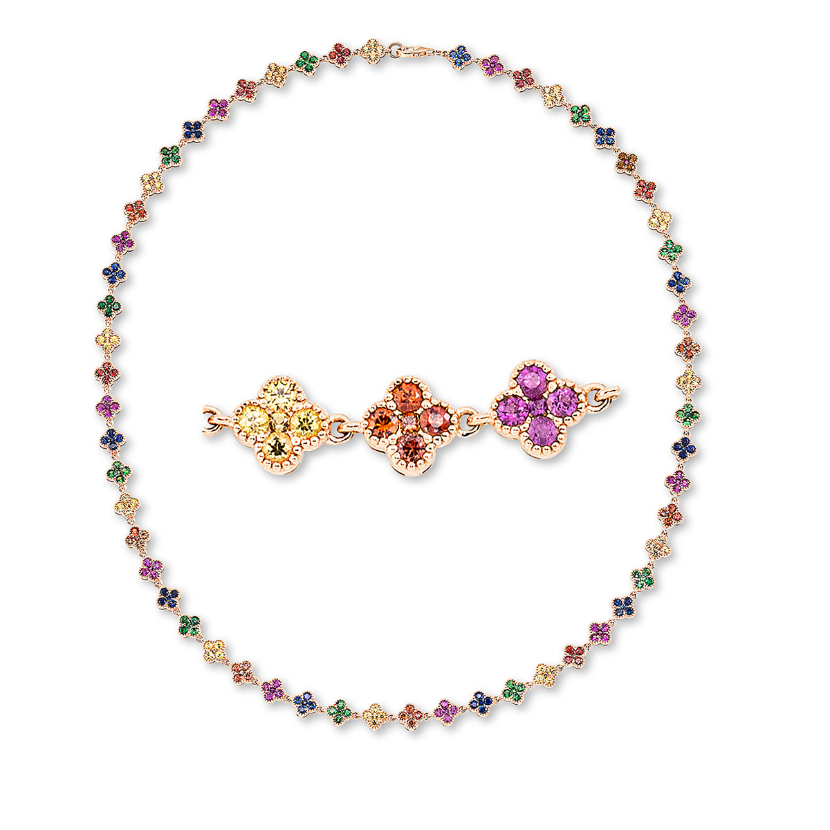 Rainbow & Multicolor Collier - 4L708