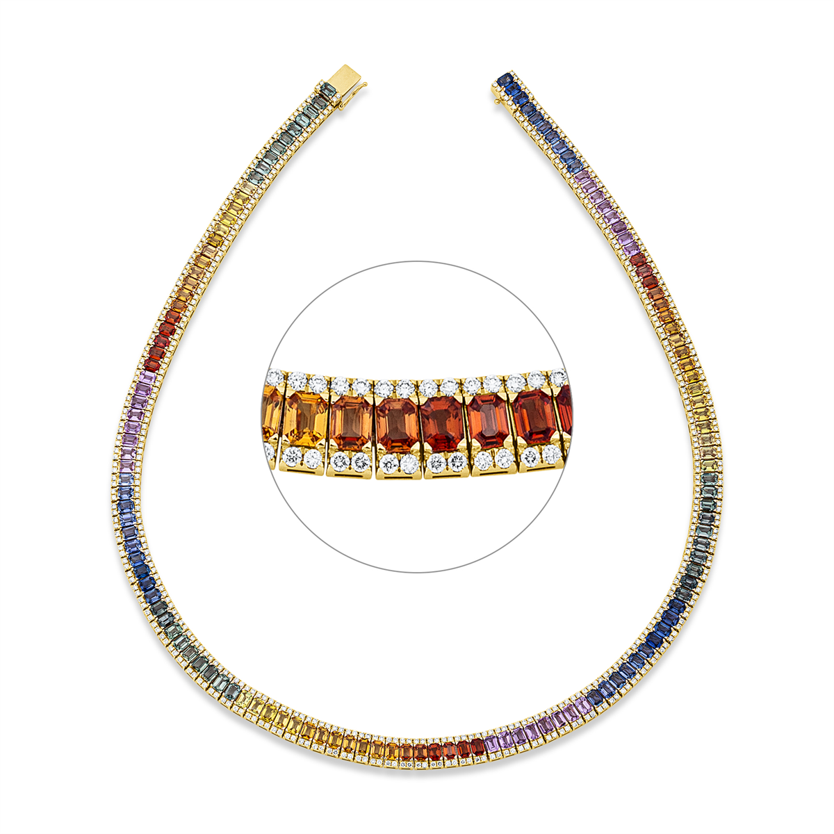 Rainbow & Multicolor Collier - 4P237