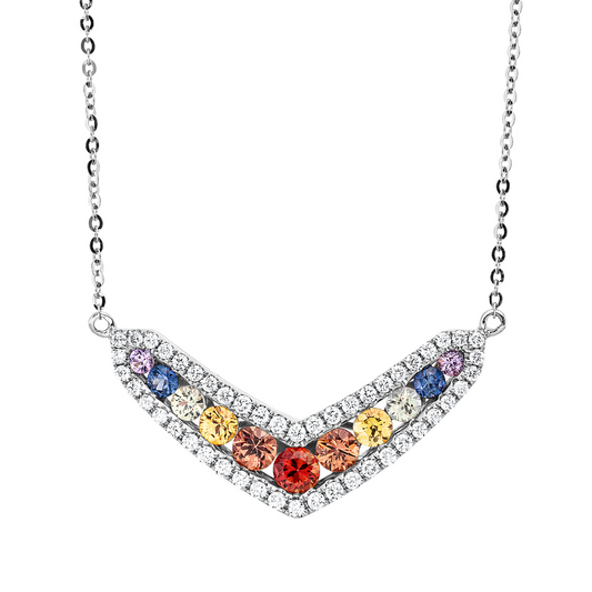 Rainbow & Multicolor Collier - 4P399