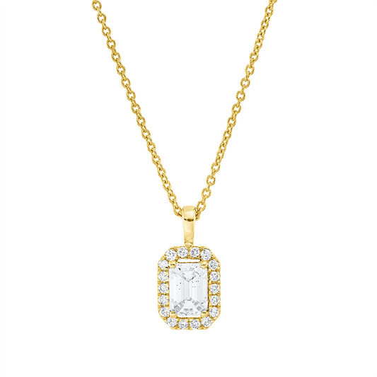 Solitaire mit Besatz Collier - 4Q788