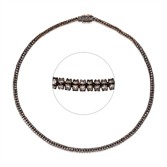 Farbiger Diamant Collier - 4R639