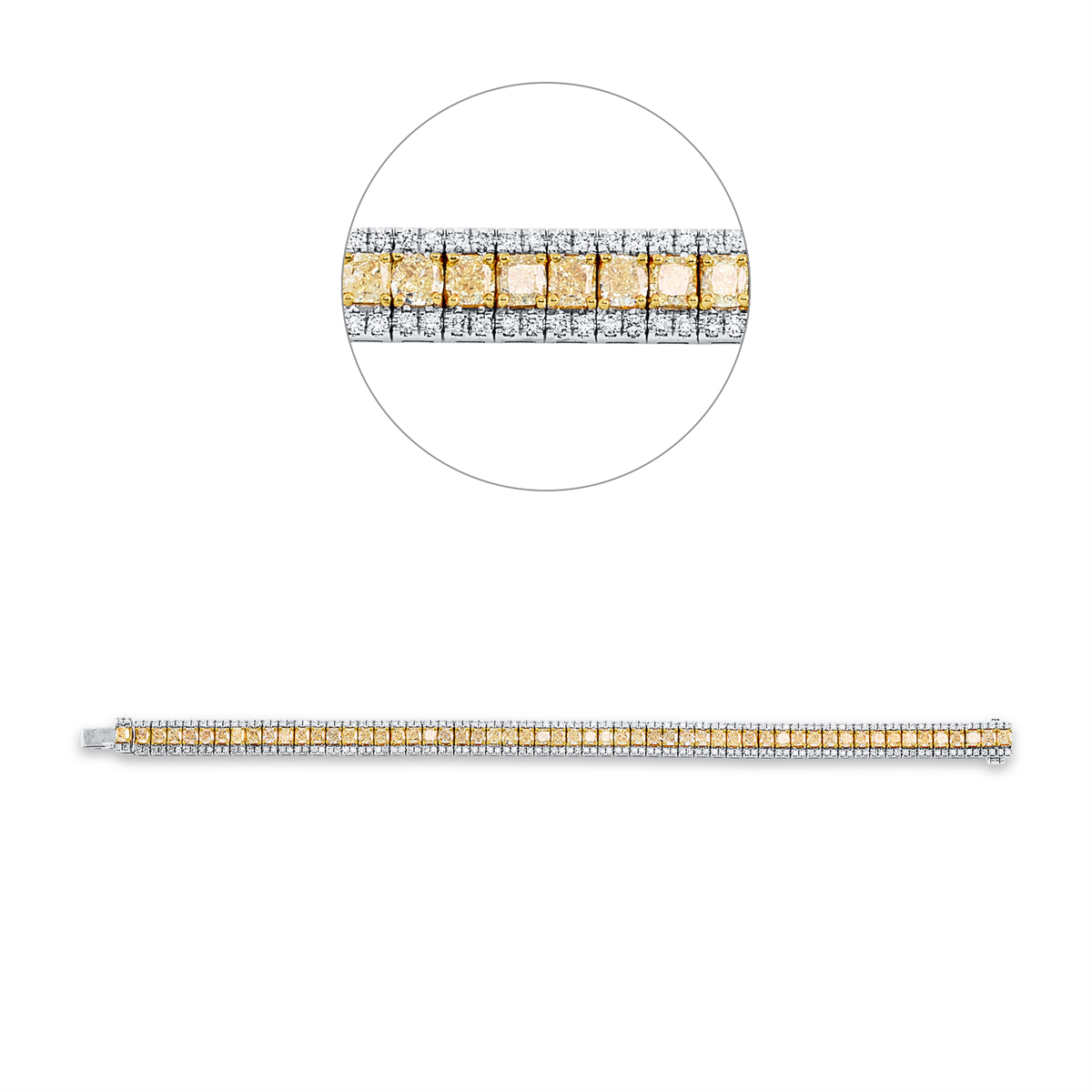 Farbiger Diamant Armband - 5E893