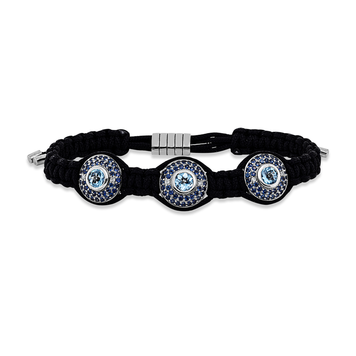 Leder- & Stoffband Armband - 5G195