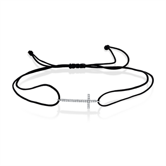 Leder- & Stoffband Armband - 5G672