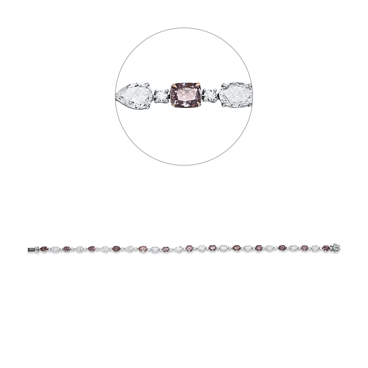 Farbiger Diamant Armband - 5H220